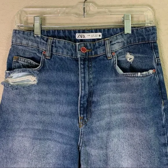 Zara Distressed Jeans - Picture 3 of 12